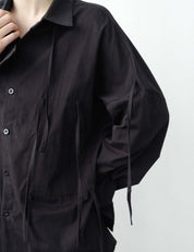 【サイズ展開豊富】アシンメトリーデザイン華奢リボンユニークシャツ　２色展開 - select store mirror me【サイズ展開豊富】アシンメトリーデザイン華奢リボンユニークシャツ　２色展開91329790mirror meselect store mirror me91329790ホワイト S