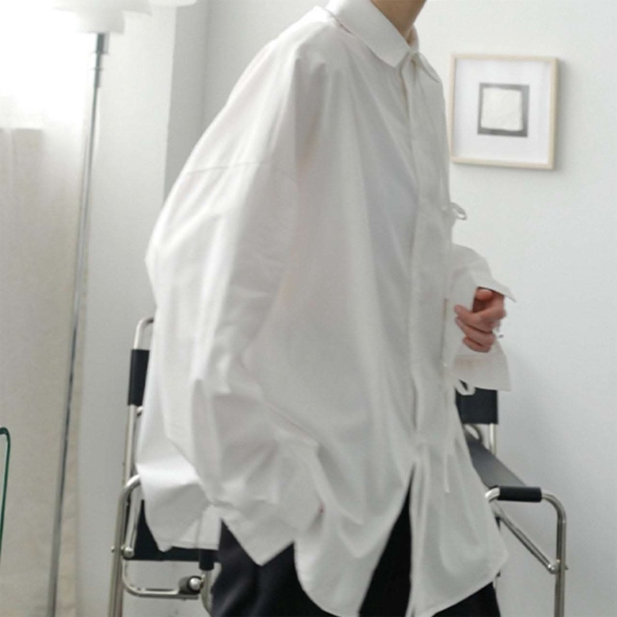 【サイズ展開豊富】アシンメトリーデザイン華奢リボンユニークシャツ　２色展開 - select store mirror me【サイズ展開豊富】アシンメトリーデザイン華奢リボンユニークシャツ　２色展開91329790mirror meselect store mirror me91329790ホワイト S