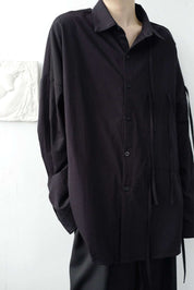 【サイズ展開豊富】アシンメトリーデザイン華奢リボンユニークシャツ　２色展開 - select store mirror me【サイズ展開豊富】アシンメトリーデザイン華奢リボンユニークシャツ　２色展開91329790mirror meselect store mirror me91329790ホワイト S
