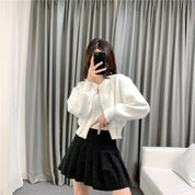【動画あり】パールデザインニットカーディガン　２色展開 - select store mirror me【動画あり】パールデザインニットカーディガン　２色展開select store mirror meselect store mirror me250387599ホワイトS