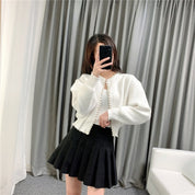【動画あり】パールデザインニットカーディガン　２色展開 - select store mirror me【動画あり】パールデザインニットカーディガン　２色展開select store mirror meselect store mirror me250387599ホワイトS