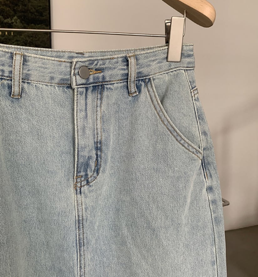 バックスリットデニムカットフリンジスカート - select store mirror meバックスリットデニムカットフリンジスカート201813925mirror meselect store mirror me201813925S