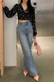 【動画あり】ワイドストレートブルーデニムパンツ - select store mirror me【動画あり】ワイドストレートブルーデニムパンツ201888893mirror meselect store mirror me201888893S