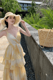 【2025春夏新作】フラワーシフォン　ロングキャミワンピース - select store mirror me【2025春夏新作】フラワーシフォン　ロングキャミワンピースselect store mirror meselect store mirror meS