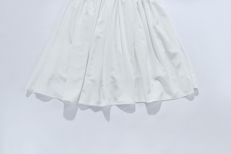 【2025春夏新作】繊細レース　プリーツタック ホワイトワンピース - select store mirror me【2025春夏新作】繊細レース　プリーツタック ホワイトワンピースselect store mirror meselect store mirror meS