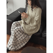 【2025春夏新作】ゆったりシルエットのサマーニットトップス　２色展開 - select store mirror me【2025春夏新作】ゆったりシルエットのサマーニットトップス　２色展開select store mirror meselect store mirror meホワイト