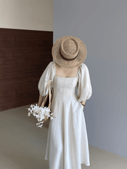 【2025春夏新作】クラシカルパフスリーブロングワンピース ２色展開 - select store mirror me【2025春夏新作】クラシカルパフスリーブロングワンピース ２色展開select store mirror meselect store mirror meホワイトS