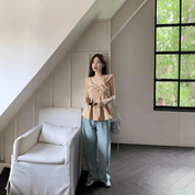 【2025春夏新作】アシンメトリーワンショルダーデザイントップス 3色展開 - select store mirror me【2025春夏新作】アシンメトリーワンショルダーデザイントップス 3色展開select store mirror meselect store mirror meカーキS
