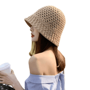 【2025春夏新作】 ナチュラル編み込みバケットハット　6色展開 - select store mirror me【2025春夏新作】 ナチュラル編み込みバケットハット　6色展開select store mirror meselect store mirror meブラック