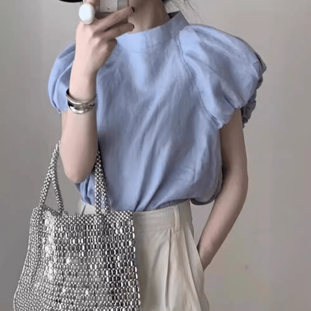 【2025春夏新作】ボリュームスリーブブラウス - select store mirror me【2025春夏新作】ボリュームスリーブブラウスselect store mirror meselect store mirror meS