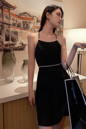 【2025春夏新作】バックオープンミニドレス - select store mirror me【2025春夏新作】バックオープンミニドレスselect store mirror meselect store mirror meXS