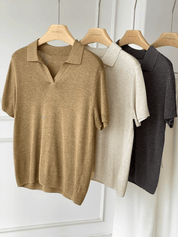 【2025春夏新作】コットンシルクスキッパーニットポロシャツ【3色展開】 - select store mirror me【2025春夏新作】コットンシルクスキッパーニットポロシャツ【3色展開】select store mirror meselect store mirror meカーキ/one size