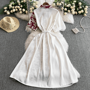 【2025春夏新作】バイカラーフレアシャツワンピース【8色展開】 - select store mirror me【2025春夏新作】バイカラーフレアシャツワンピース【8色展開】select store mirror meselect store mirror meホワイト×レッド