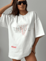 【2025春夏新作】RIGHT & LEFT HeartホワイトTシャツ - select store mirror me【2025春夏新作】RIGHT & LEFT HeartホワイトTシャツselect store mirror meselect store mirror meホワイトS