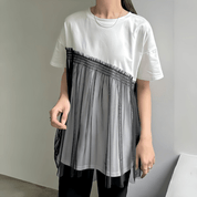 【2025春夏新作】チュールドッキングビスチェライクTシャツ【3色展開】 - select store mirror me【2025春夏新作】チュールドッキングビスチェライクTシャツ【3色展開】select store mirror meselect store mirror meホワイト×ブラックFREE