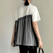 【2025春夏新作】チュールドッキングビスチェライクTシャツ【3色展開】 - select store mirror me【2025春夏新作】チュールドッキングビスチェライクTシャツ【3色展開】select store mirror meselect store mirror meホワイト×ブラックFREE