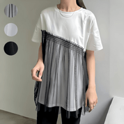 【2025春夏新作】チュールドッキングビスチェライクTシャツ【3色展開】 - select store mirror me【2025春夏新作】チュールドッキングビスチェライクTシャツ【3色展開】select store mirror meselect store mirror meホワイト×ブラックFREE