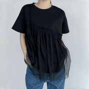 【2025春夏新作】チュールドッキングビスチェライクTシャツ【3色展開】 - select store mirror me【2025春夏新作】チュールドッキングビスチェライクTシャツ【3色展開】select store mirror meselect store mirror meブラックFREE