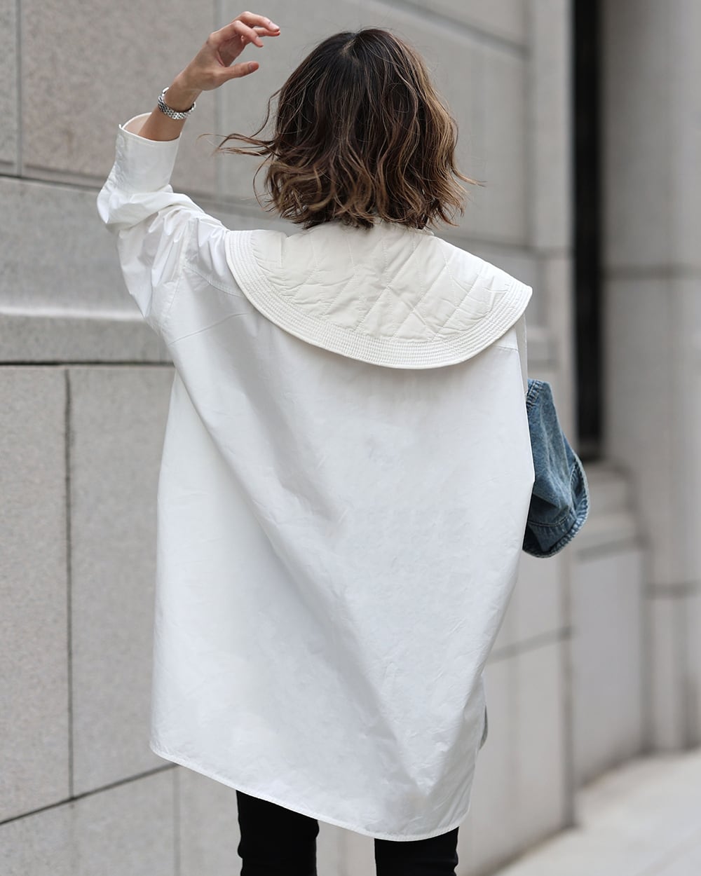 【動画あり】デザインカラー付きノーカラーブラウス - select store mirror me【動画あり】デザインカラー付きノーカラーブラウス203505798mirror meselect store mirror me203505798S