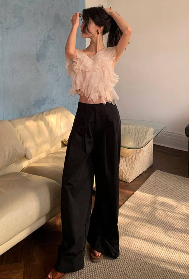 ワンショルダーデザインシックシフォントップス - select store mirror meワンショルダーデザインシックシフォントップス206552753mirror meselect store mirror me206552753S