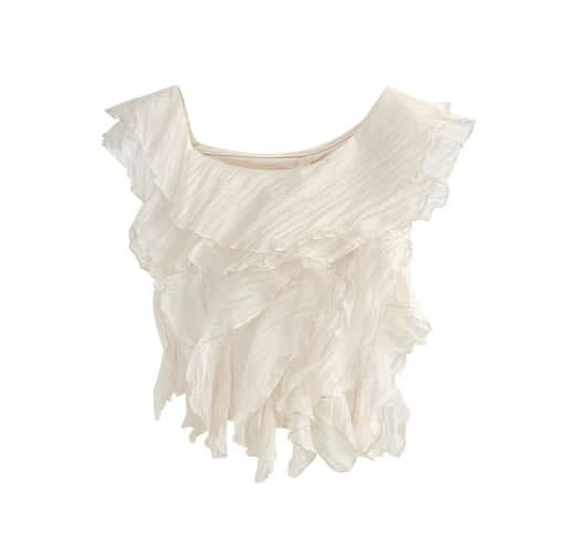 ワンショルダーデザインシックシフォントップス - select store mirror meワンショルダーデザインシックシフォントップス206552753mirror meselect store mirror me206552753S