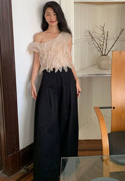 ワンショルダーデザインシックシフォントップス - select store mirror meワンショルダーデザインシックシフォントップス206552753mirror meselect store mirror me206552753S