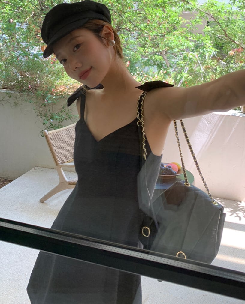 ショルダーリボンジャガードブラックミニワンピース - select store mirror meショルダーリボンジャガードブラックミニワンピース206555825mirror meselect store mirror me206555825S