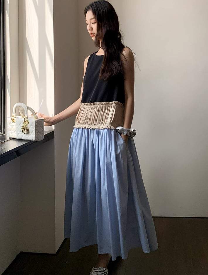 【動画あり】高品質トリプルカラー切り替えデザインロングワンピース - select store mirror me【動画あり】高品質トリプルカラー切り替えデザインロングワンピース207097026mirror meselect store mirror me207097026XS