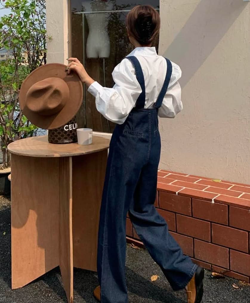 デニムハイウエストデザインサロペットパンツ - select store mirror meデニムハイウエストデザインサロペットパンツ207103463mirror meselect store mirror me207103463S
