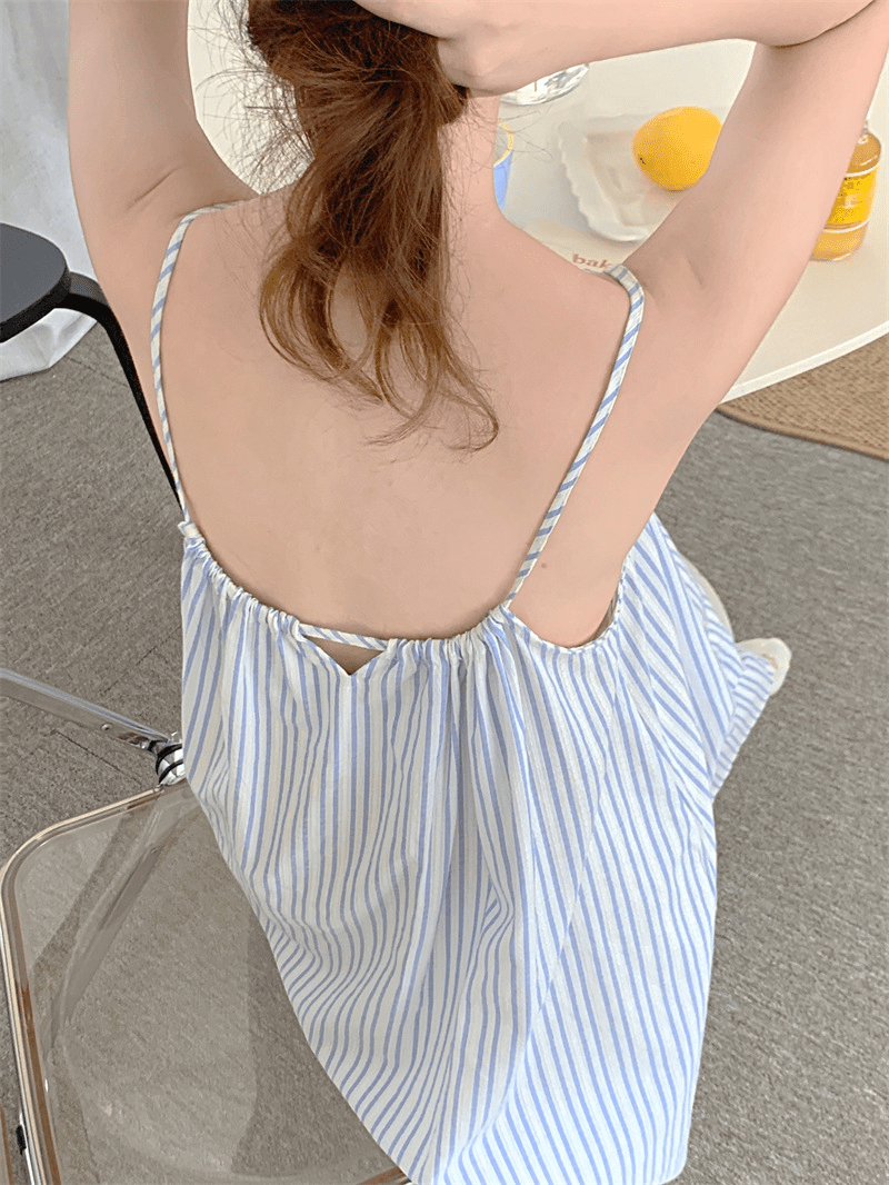 バックオープンストライプワンピース - select store mirror meバックオープンストライプワンピース207592042mirror meselect store mirror meF