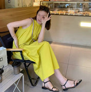 ビビットイエローホルターネックワンピース - select store mirror meビビットイエローホルターネックワンピース208031282mirror meselect store mirror me208031282S