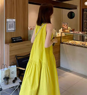 ビビットイエローホルターネックワンピース - select store mirror meビビットイエローホルターネックワンピース208031282mirror meselect store mirror me208031282S