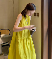 ビビットイエローホルターネックワンピース - select store mirror meビビットイエローホルターネックワンピース208031282mirror meselect store mirror me208031282S