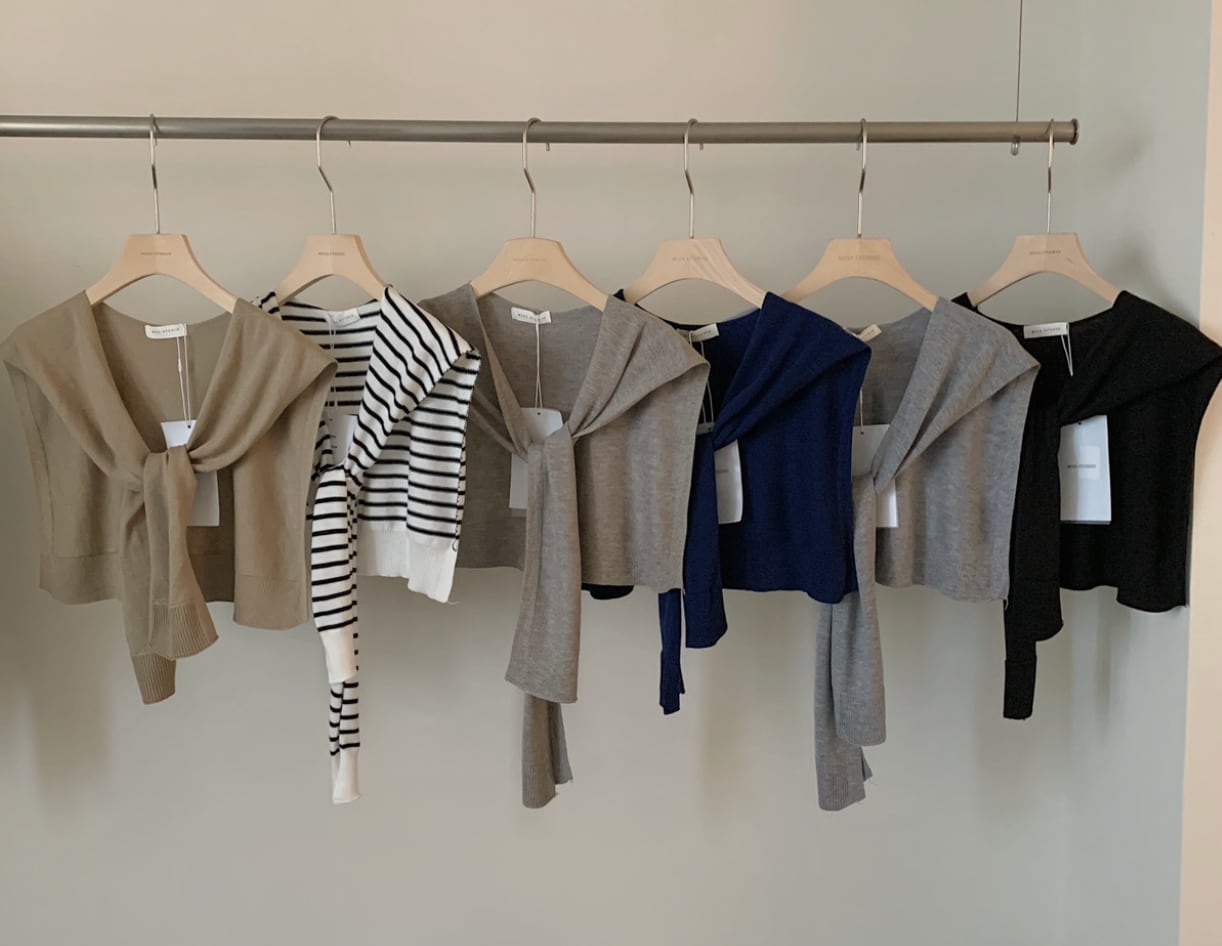 カモフラージュ肩掛けニットアクセサリー　２１色展開 - select store mirror meカモフラージュ肩掛けニットアクセサリー　２１色展開202404588mirror meselect store mirror me202404588ホワイト