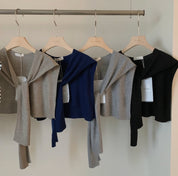 カモフラージュ肩掛けニットアクセサリー　２１色展開 - select store mirror meカモフラージュ肩掛けニットアクセサリー　２１色展開202404588mirror meselect store mirror me202404588ホワイト