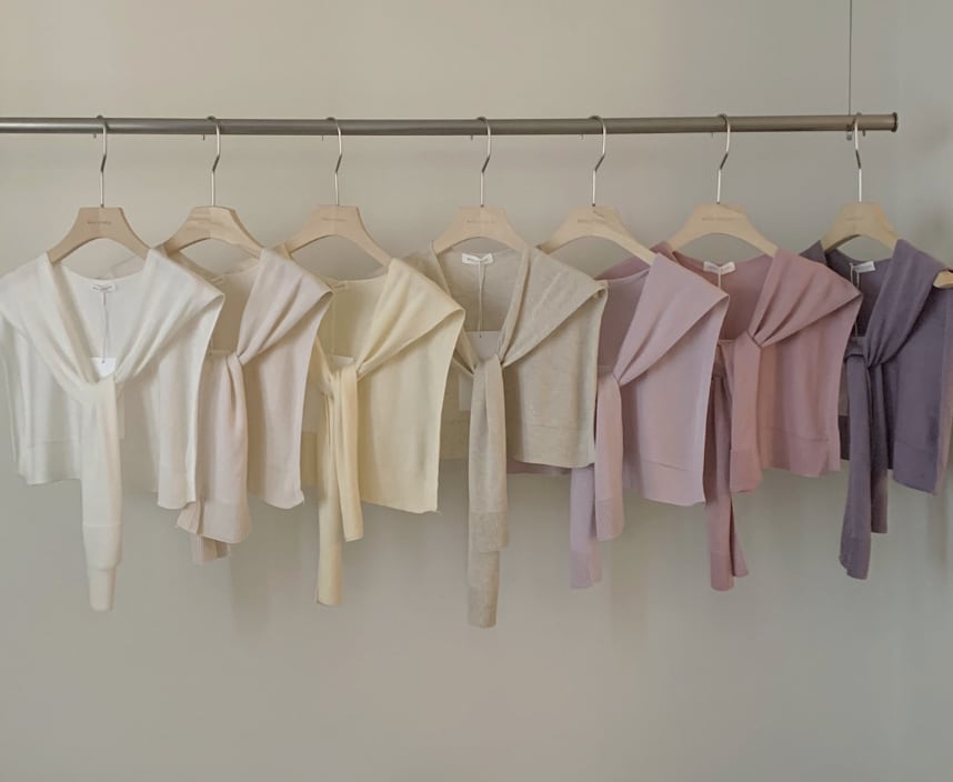 カモフラージュ肩掛けニットアクセサリー　２１色展開 - select store mirror meカモフラージュ肩掛けニットアクセサリー　２１色展開202404588mirror meselect store mirror me202404588ホワイト