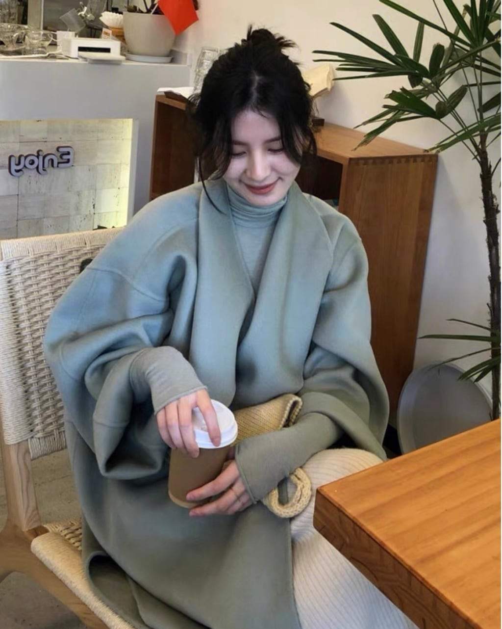 【動画あり】高品質ウールライトグリーンロングコート - select store mirror me【動画あり】高品質ウールライトグリーンロングコート219759988mirror meselect store mirror me219759988XS