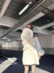 ＜インスタグラマー様ご愛用＞　高品質ウールホワイトショートファーコート - select store mirror me＜インスタグラマー様ご愛用＞　高品質ウールホワイトショートファーコート219767640mirror meselect store mirror me219767640XS