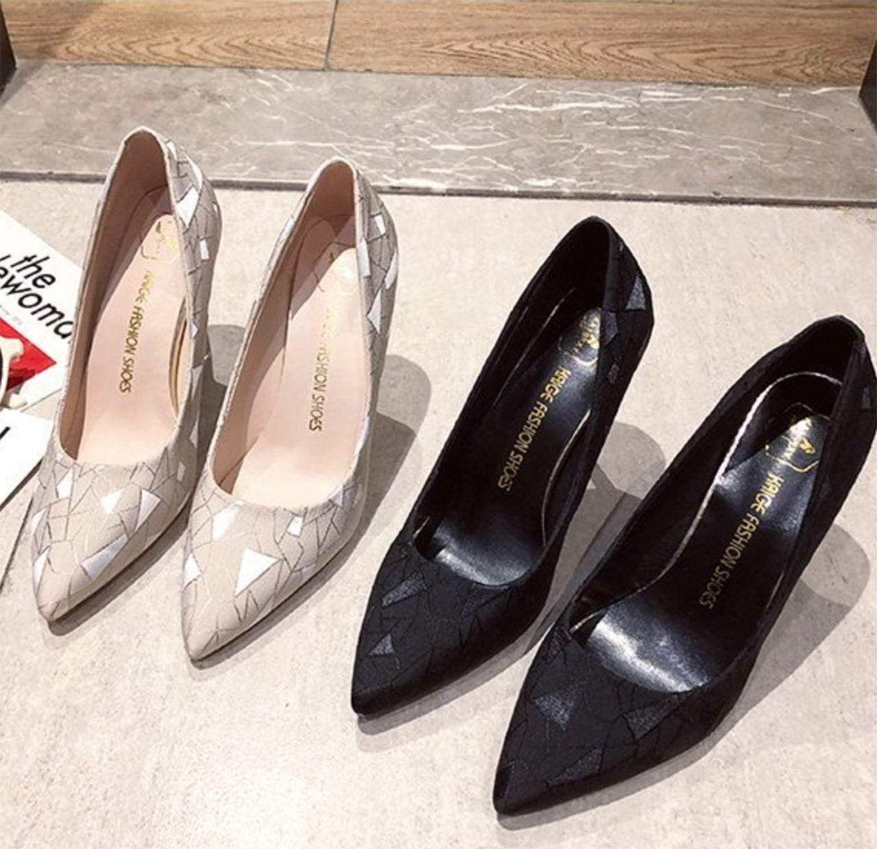 【動画あり】ニュアンスデザインピンヒールパンプス　２種＆２色展開 - select store mirror me【動画あり】ニュアンスデザインピンヒールパンプス　２種＆２色展開109549056mirror meselect store mirror me109549056ベージュ(７cm) 22cm