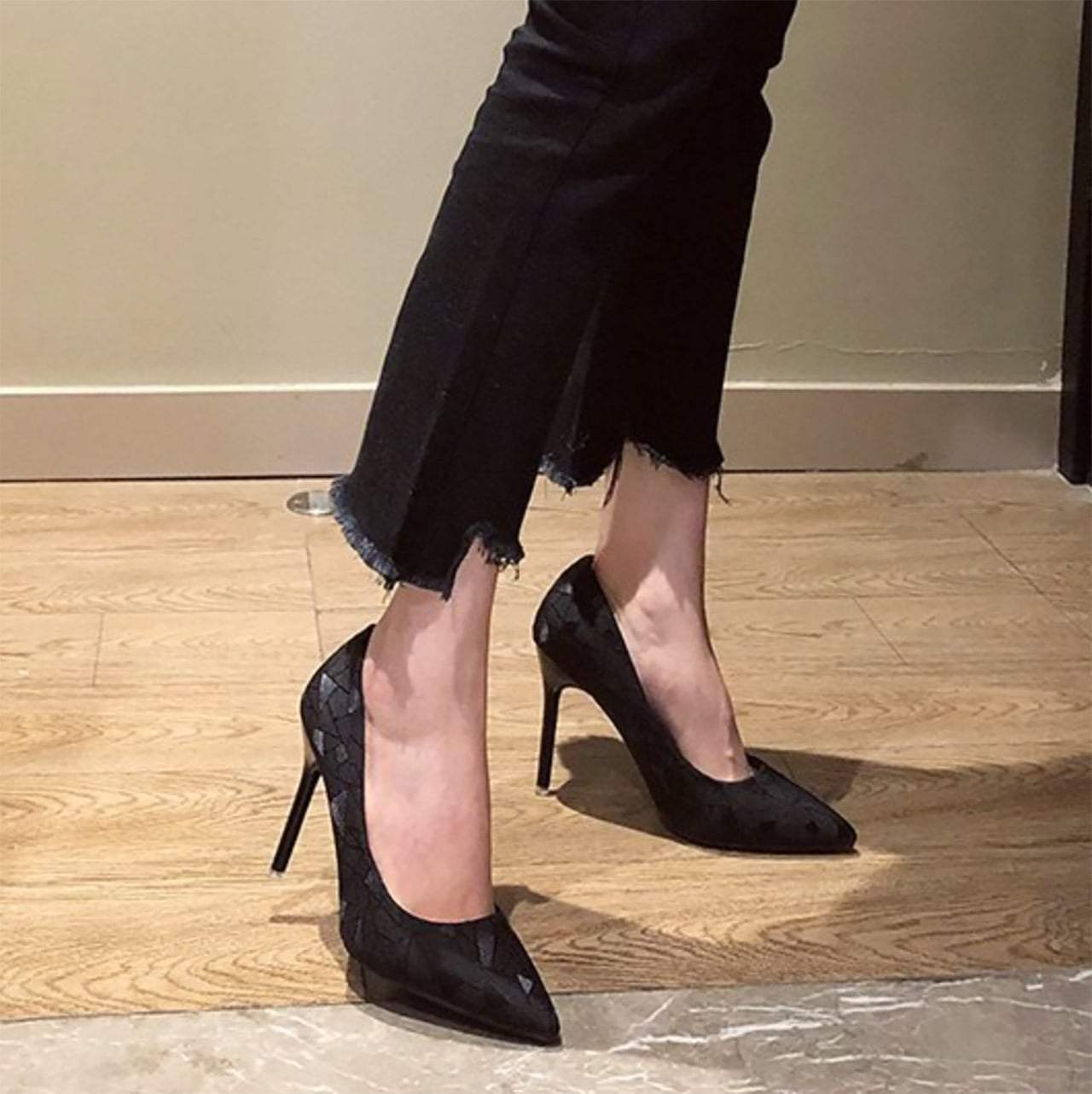 【動画あり】ニュアンスデザインピンヒールパンプス　２種＆２色展開 - select store mirror me【動画あり】ニュアンスデザインピンヒールパンプス　２種＆２色展開109549056mirror meselect store mirror me109549056ベージュ(７cm) 22cm