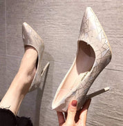 【動画あり】ニュアンスデザインピンヒールパンプス　２種＆２色展開 - select store mirror me【動画あり】ニュアンスデザインピンヒールパンプス　２種＆２色展開109549056mirror meselect store mirror me109549056ベージュ(７cm) 22cm