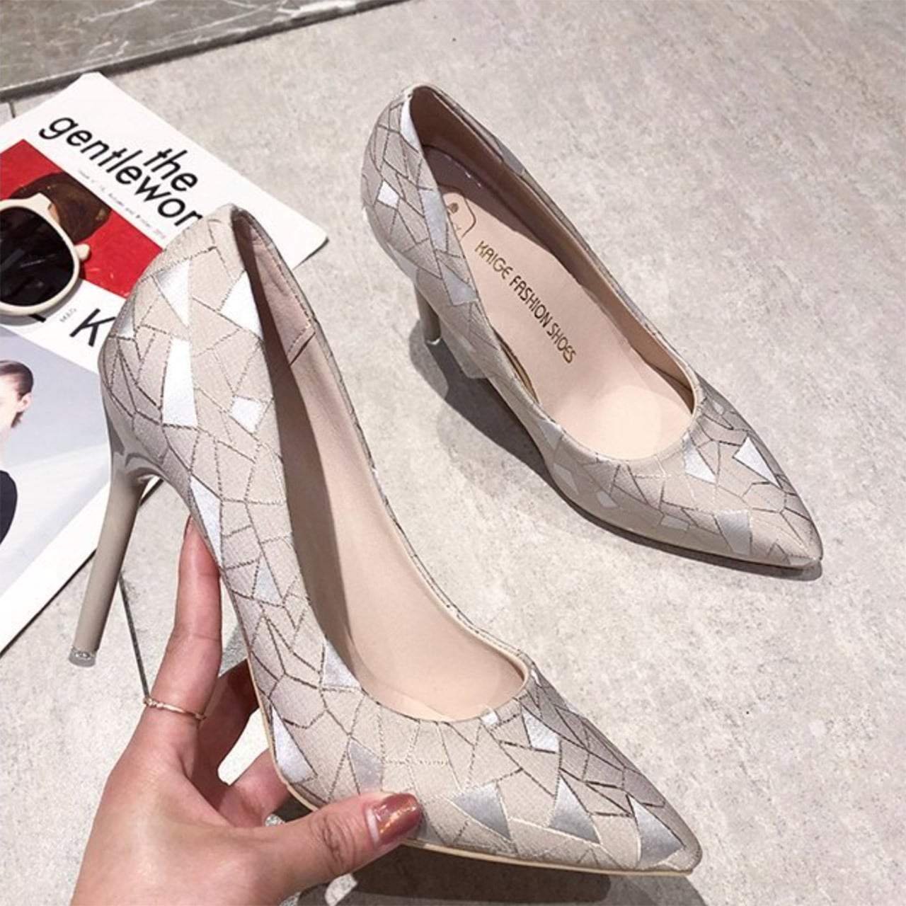 【動画あり】ニュアンスデザインピンヒールパンプス　２種＆２色展開 - select store mirror me【動画あり】ニュアンスデザインピンヒールパンプス　２種＆２色展開109549056mirror meselect store mirror me109549056ベージュ(７cm) 22cm