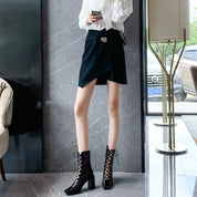 【動画あり】メッシュ切り替えレースアップブーツ２種＆２色展開 - select store mirror me【動画あり】メッシュ切り替えレースアップブーツ２種＆２色展開103576284mirror meselect store mirror me103576284ベージュ(ショート) 22.5cm