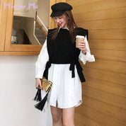 ＜インスタグラマー様ご愛用＞【動画あり】ニットベスト＆デザインシャツワンピース２点セット - select store mirror me＜インスタグラマー様ご愛用＞【動画あり】ニットベスト＆デザインシャツワンピース２点セット52758971mirror meselect store mirror me52758971S