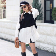 ＜インスタグラマー様ご愛用＞【動画あり】ニットベスト＆デザインシャツワンピース２点セット - select store mirror me＜インスタグラマー様ご愛用＞【動画あり】ニットベスト＆デザインシャツワンピース２点セット52758971mirror meselect store mirror me52758971S
