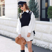 ＜インスタグラマー様ご愛用＞【動画あり】ニットベスト＆デザインシャツワンピース２点セット - select store mirror me＜インスタグラマー様ご愛用＞【動画あり】ニットベスト＆デザインシャツワンピース２点セット52758971mirror meselect store mirror me52758971S