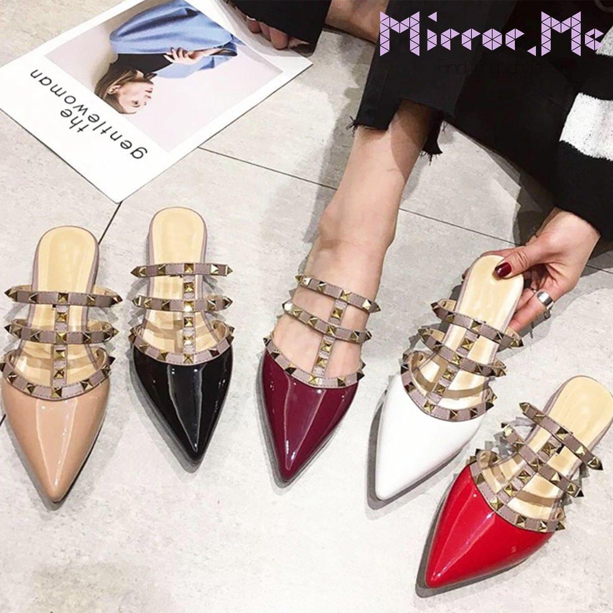 ＜レッド23.5cm１点即納可能＞スタッズリベットフラットシューズ　５色展開 - select store mirror me＜レッド23.5cm１点即納可能＞スタッズリベットフラットシューズ　５色展開167118826mirror meselect store mirror me167118826ホワイト×22.5cm
