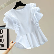 【新作】ボリュームフリルペプラムトップス - select store mirror me【新作】ボリュームフリルペプラムトップス238870734mirror meselect store mirror me238870734白 サイズ:S