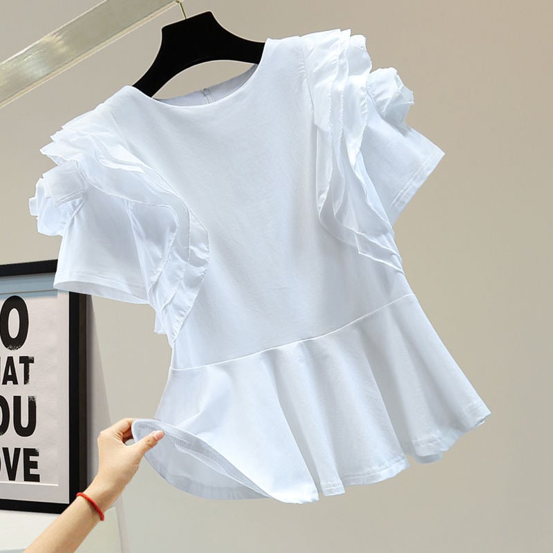 【新作】ボリュームフリルペプラムトップス - select store mirror me【新作】ボリュームフリルペプラムトップス238870734mirror meselect store mirror me238870734白 サイズ:S