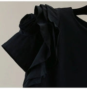 【新作】ボリュームフリルペプラムトップス select store mirror me　　　　　　　　　　　　　　　　　　　　　　